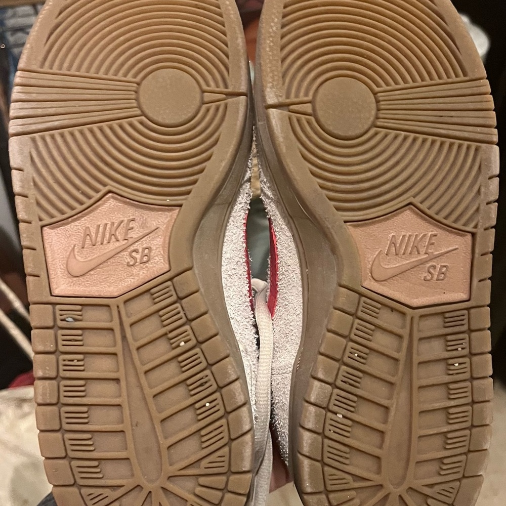 Nike SB Dunk High Pro Birch/Hyper Red - Picture 5 of 6